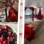 Λαμπάδα με φιογκάκια